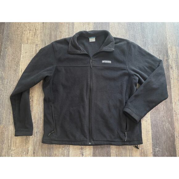 Columbia Black Fleece Jacket - Picture 1 of 8